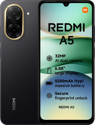 Xiaomi Redmi A5 4G Dual Sim - 4GB RAM / 128GB - Black (Global spec)