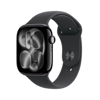 MEQT4ETA - Apple Watch Series 11 - 42MM - Black (Black Silicon Band S/M)