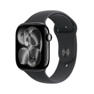 MEQT4ETA - Apple Watch Series 11 - 42MM - Black (Black Silicon Band S/M)